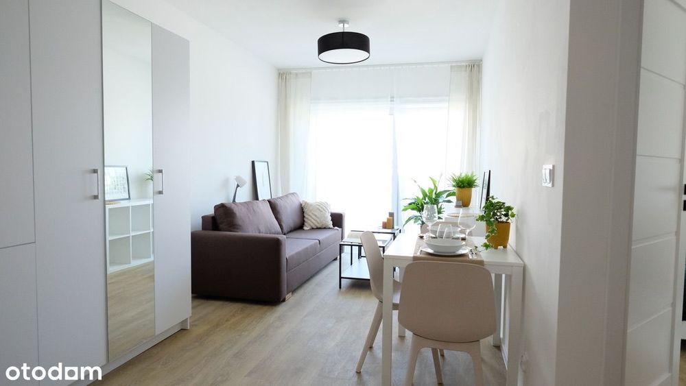 Mieszkanie 2-pokojowe 40m²_duży BALKON. Voucher 1200PLN na start!