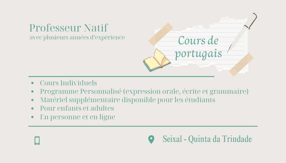 Português para estrangeiros - portuguese class/cours de portugais