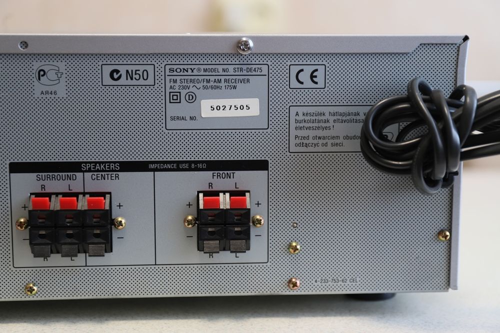Sony  STR - DE 475   receiver