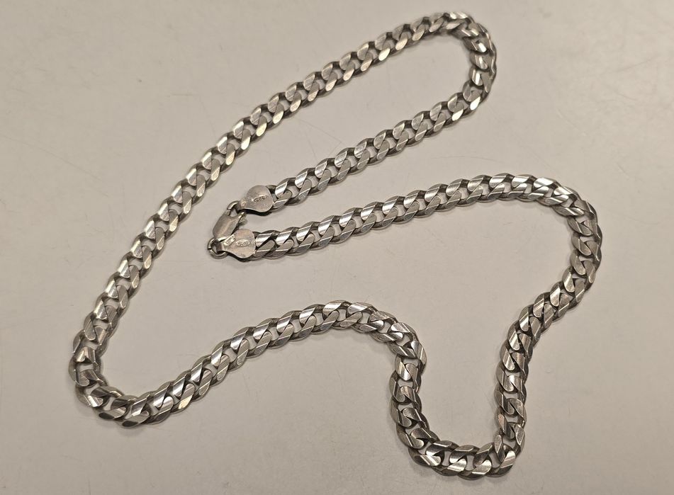 Srebrny łańcuszek 925 pancerka 49cm