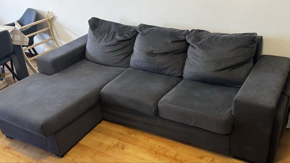 Sofa com chaise long reversivel