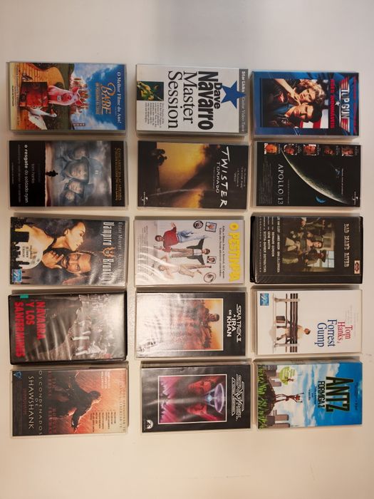 Lote Coleção Cinema: 14 DVDs + 15 VHS (Clássicos, Música e Sci-Fi)