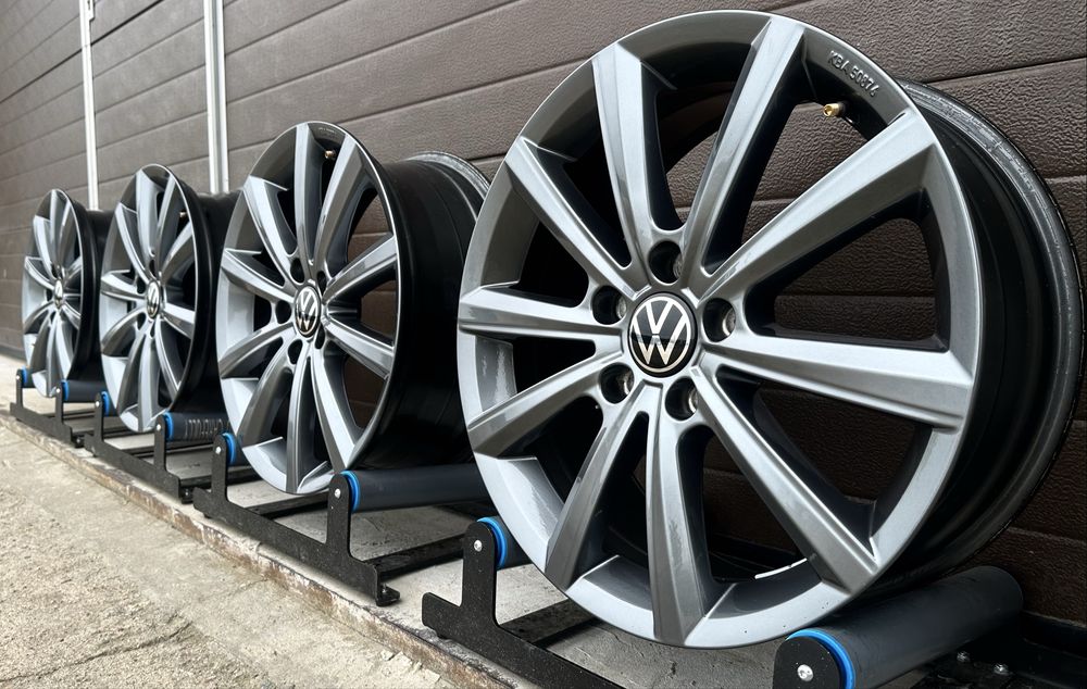 4x felgi aluminiowe 5x112 r17 et41 6,5J Alufelgi Oryginał VW Grafitowe 17”