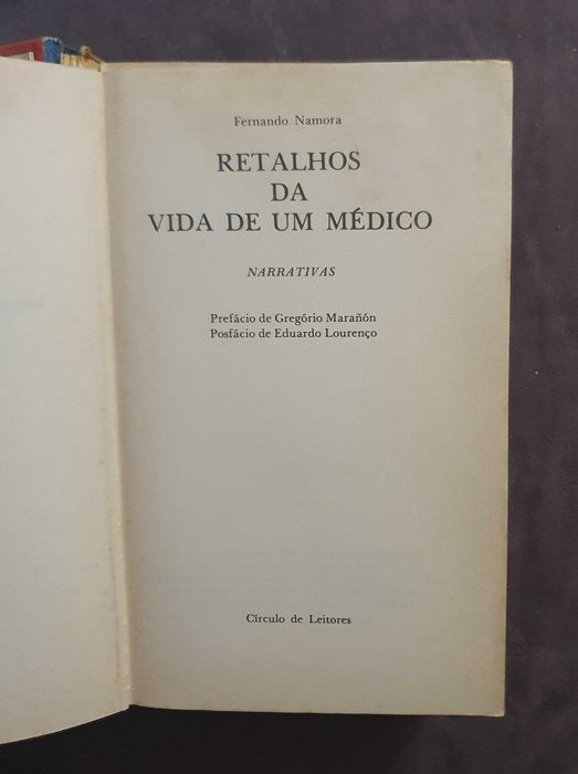 Livro Retalhos da Vida de um Médico, de Fernando Namora, 1975