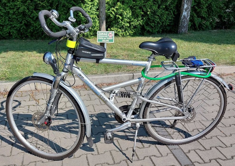 Niemiecki rower trekkingowy, aluminium, full suspension, 28" - Kraków