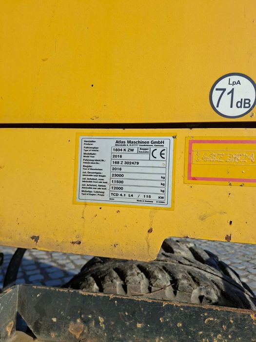 Koparka kołowa atlas 1604 KZW