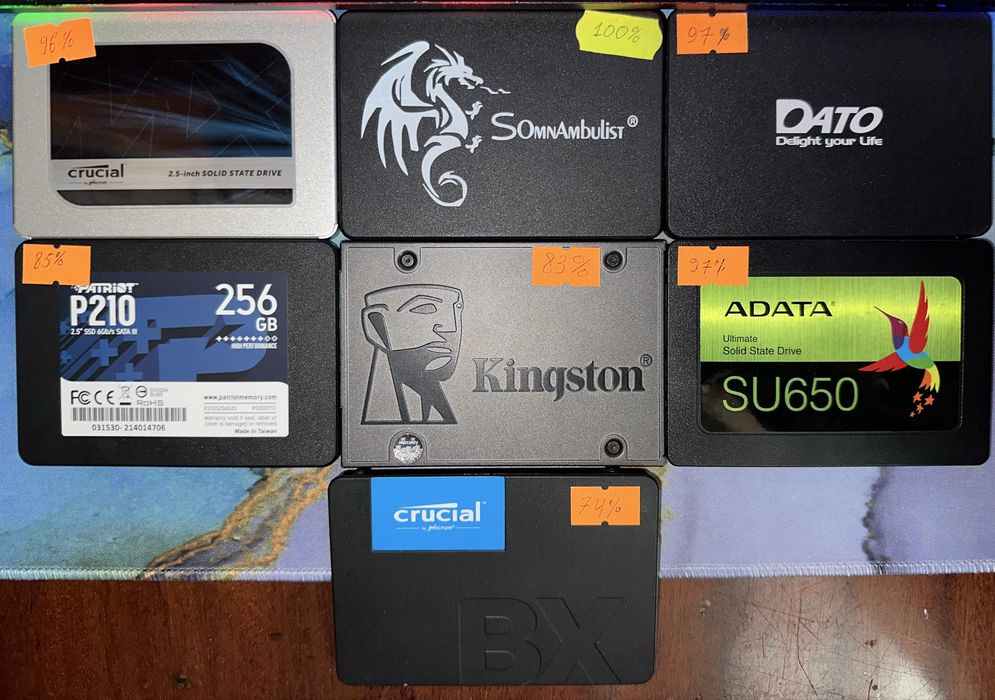 SSD диск 2.5" SATA 240/512 gb гарний стан