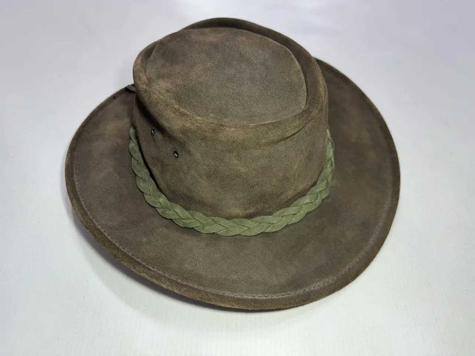 Шляпа КОВБОЙСКАЯ, кожаная, BUCKAROO, XL, 59-60 р, состояние ИДЕАЛЬНОЕ!