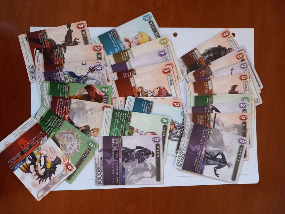 Cartas Digimon e Final Fantasy