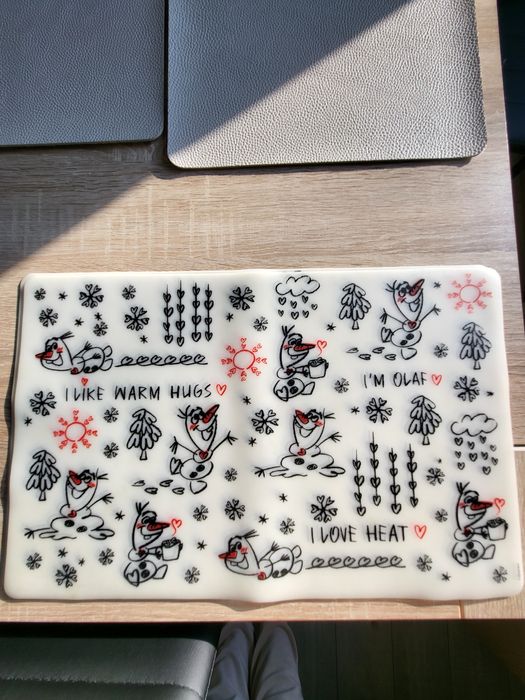 Home & You Kraina Lodu komplet 4szt podkładek gumowych miękkich z Olaf