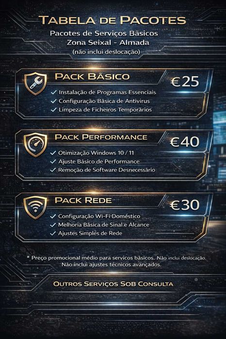 Especialista Windows e Redes | Otimização Avançada | Seixal-Almada