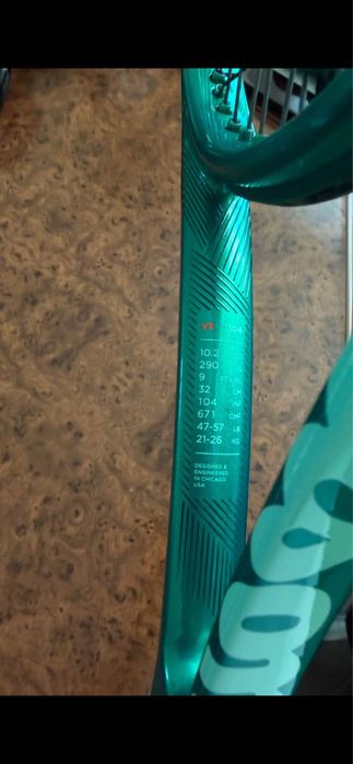 Тенісна ракетка Wilson BLADE 104 V10 FRM Зелений