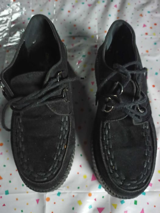 Buty czarne gruba podeszwa