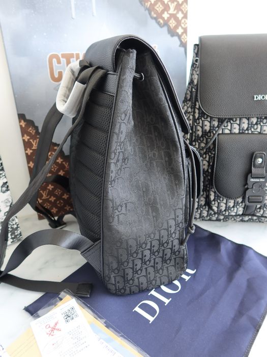Рюкзак черный Christian Dior Saddle Backpack кристиан диор мужской