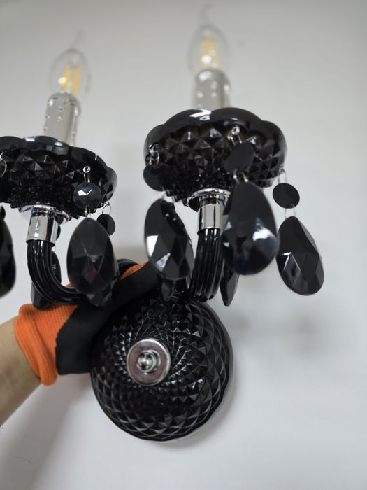 Kinkiety czarne piękne