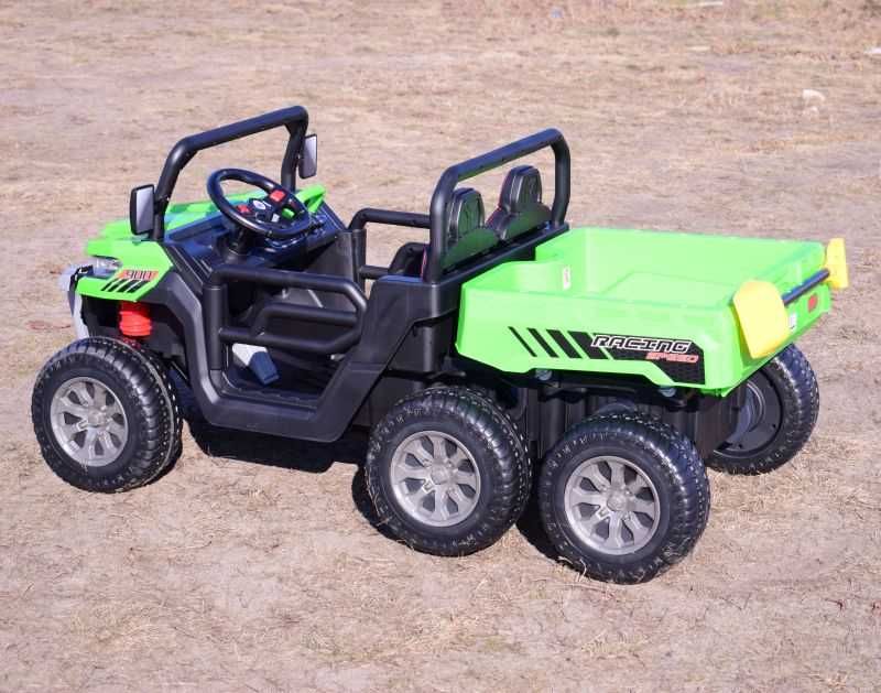 Auto samochód na akumulator autko BUGGY 6 KOŁOWY dla 2 os wywrotka