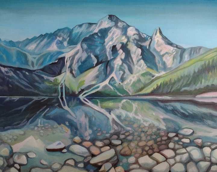 Morskie oko - obraz olejny