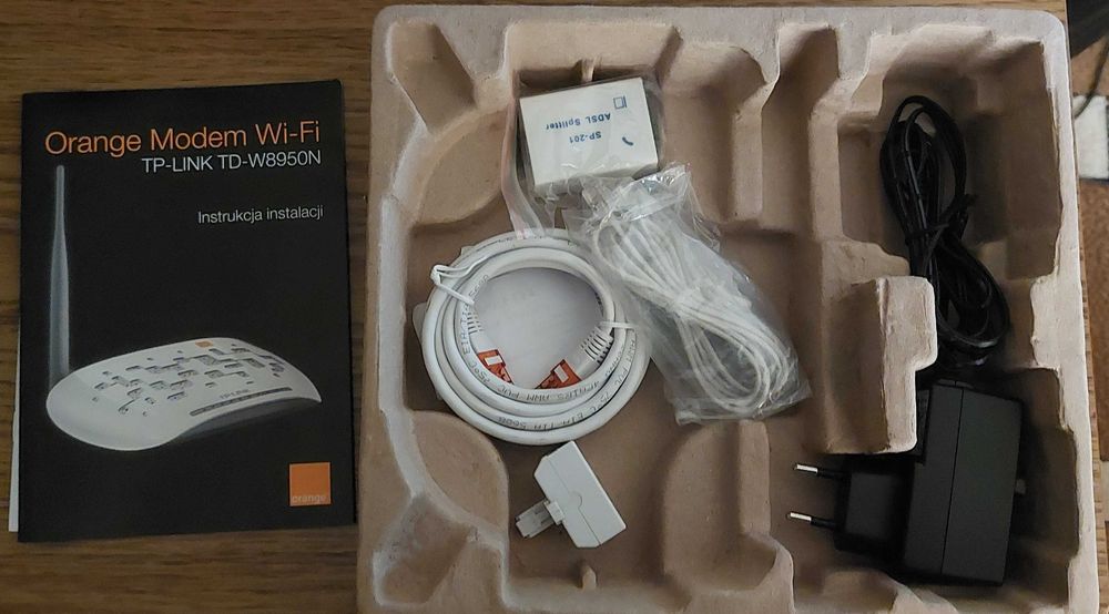Orange Modem Router WiFi TPLINK TD-W8950N