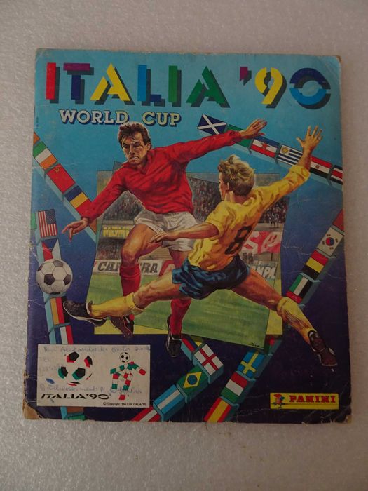Caderneta de cromos Itália 90 - Panini (tem 301 cromos)