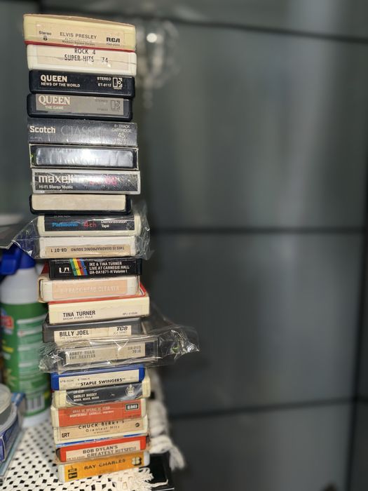 Reciver amplificador SA-8000X e 8 track 858 quadrifonico Technics topo