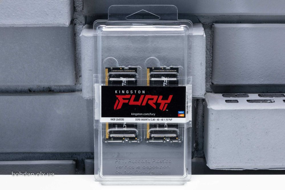 Kingston FURY 64GB (2x32GB) 5600MHz DDR5 SODIMM RAM (KF556S40IBK2-64)