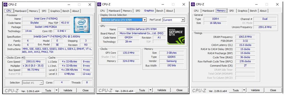 Portátil MSI GE62 6QF Apache Pro (i7-6700HQ |  16GB | 970M)