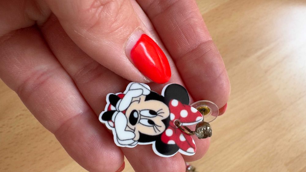 Śliczne kolczyki Myszka Minnie