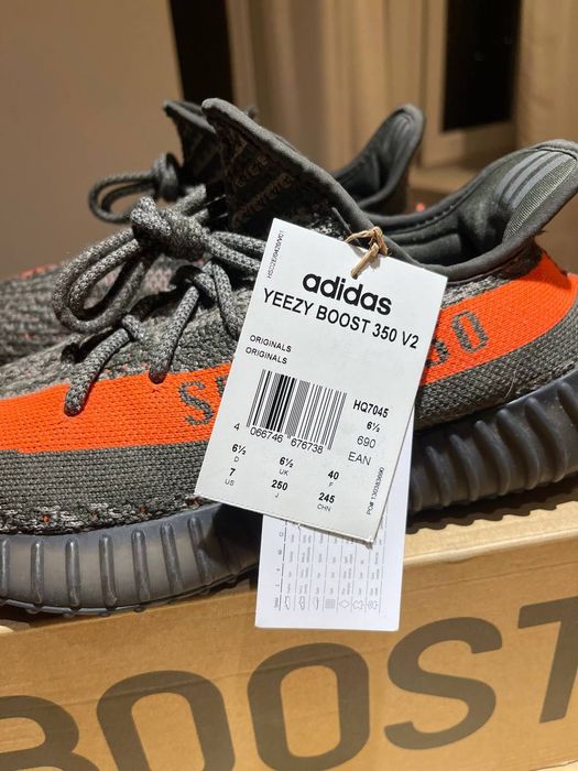 adidas Yeezy boost 350 carbon beluga 40 zebra bone black white o