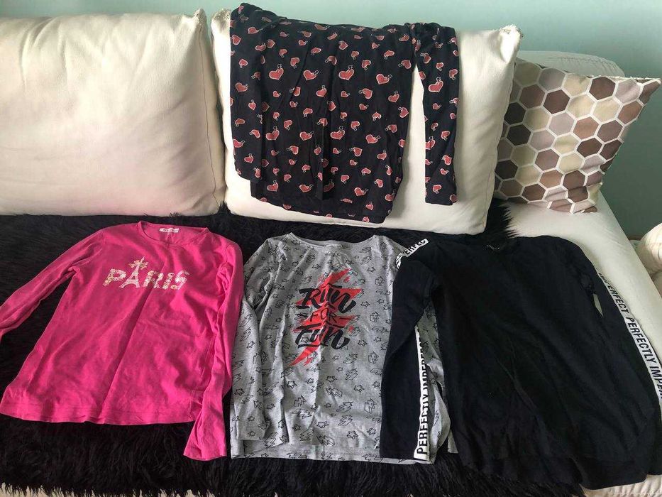 Футболка Реглан Лонгслів для дівчинки 7-14 років на ріст 128-164см