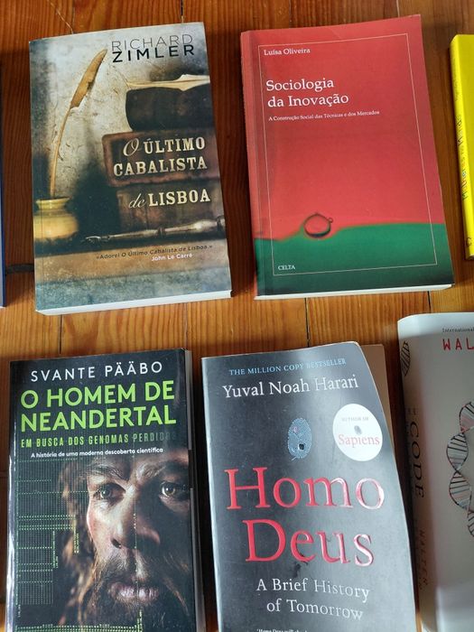 Livros usados em português e inglês
