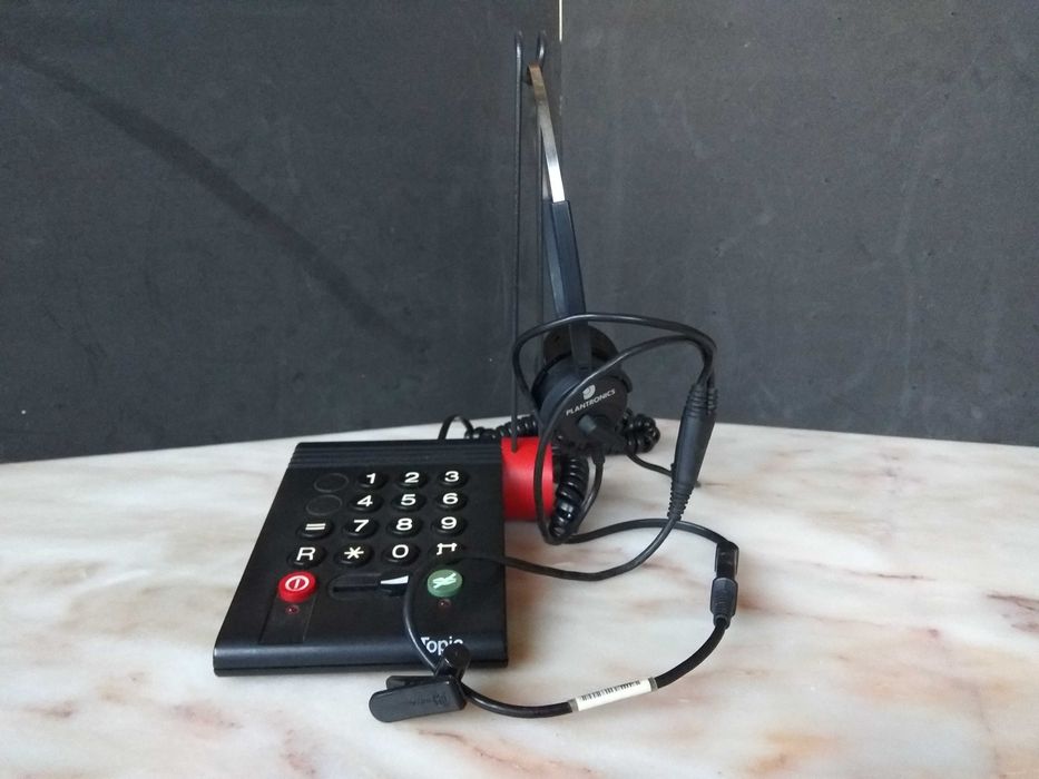 Telefone mãos livres com auricular