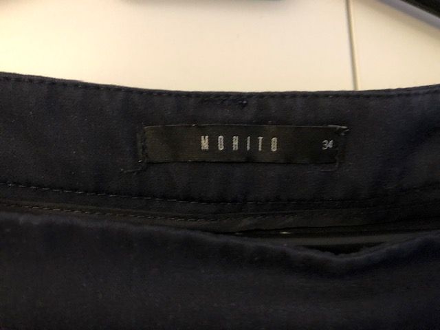 Spodnie bawełniane, eleganckie, Mohito, rozm. 34.