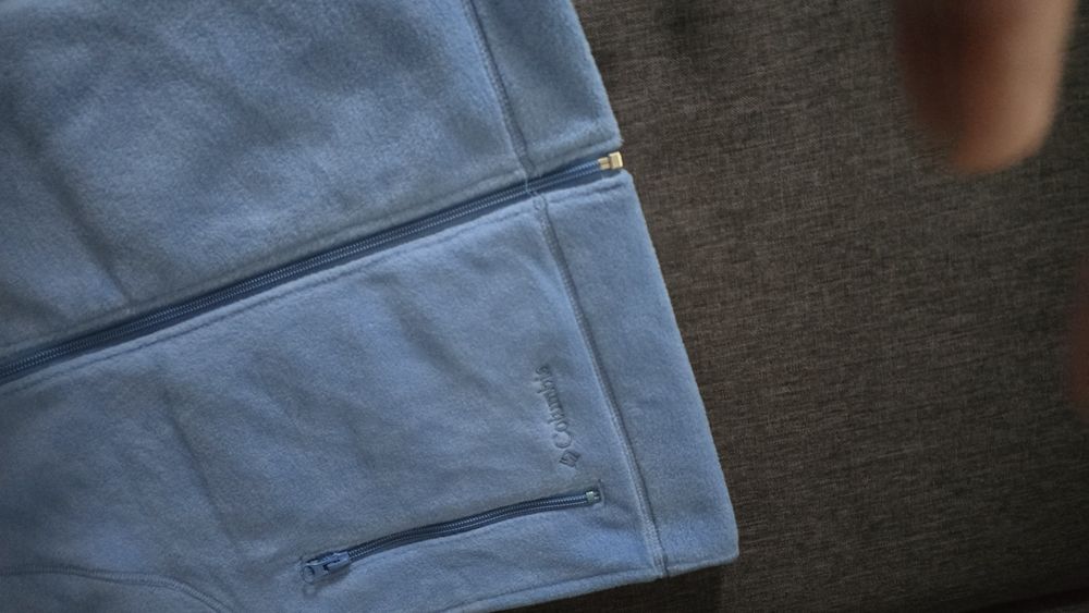Columbia błękitny ocieplacz jak nowy pod choinkę S