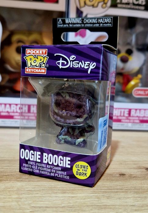 Funko Pocket Pop! Keychain: Disney — Oogie Boogie with Bugs (Glow-in-the-Dark).