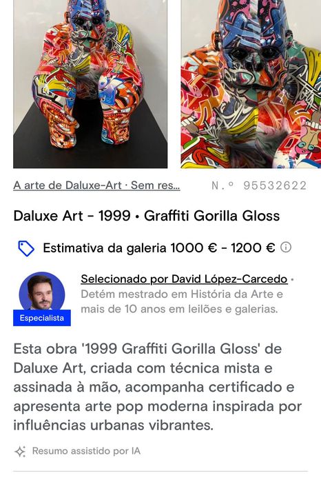 BITCOIN GORILLA XXL - Obra de arte de Daluxe Art