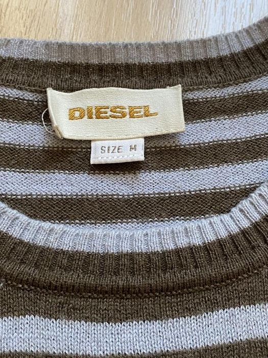 Джемпер в полоску шерсть хлопок diesel s, m