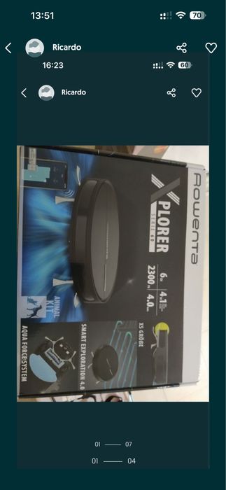 robot de aspirar rowenta x-plorer serie 60