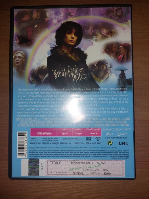DVD " Breakfast on Pluto " 2005 (Como Novo)