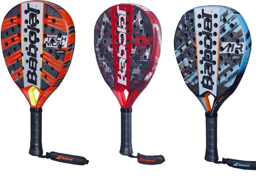 Ракетка для паделу, падел-теніса Babolat , синя, червона, помаранчева