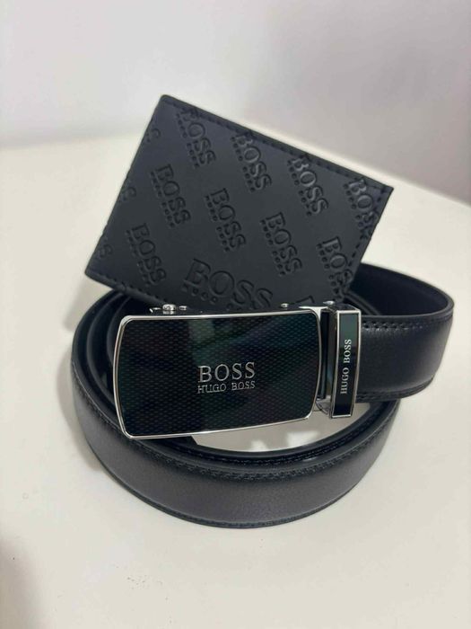 Hugo Boss meski zestaw pasek+ portfel