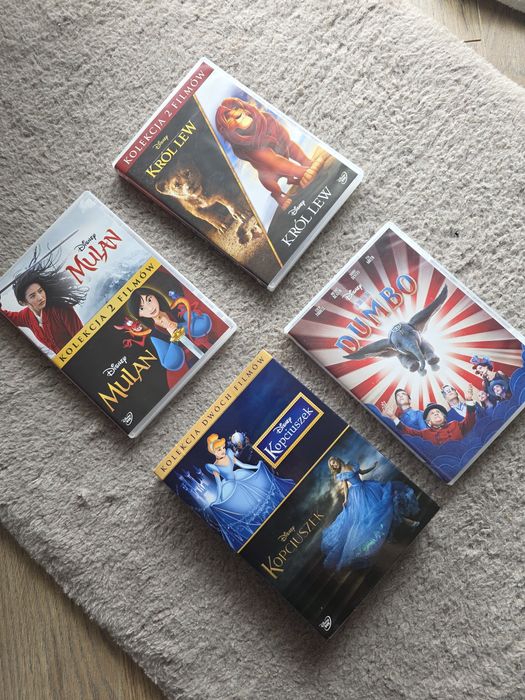 DVD Disney - zestaw filmów aktorkich i animowanych