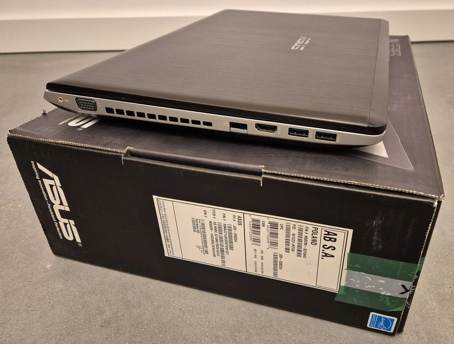 Laptop ASUS N56VM 15,6" / Intel i5 / 256 SSD / 12 GB RAM / Nvidia