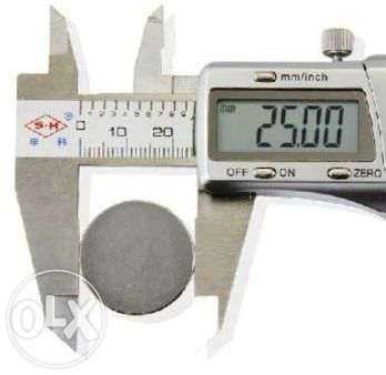 Iman imans neodímio neodymium N50 25mm x 2mm extra fortes novo