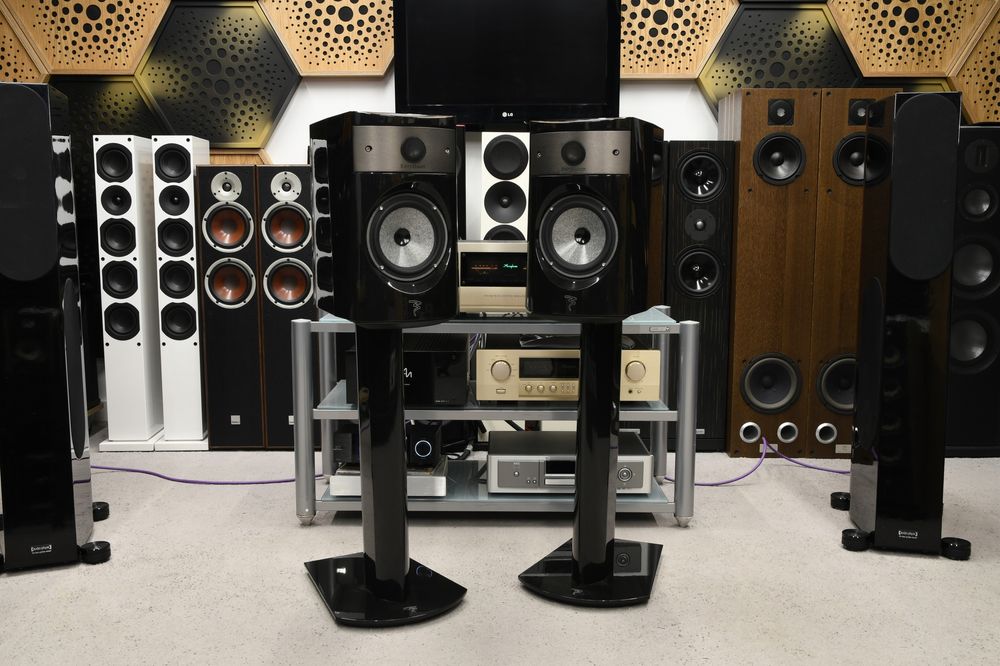 kolumny podstawkowe Monitory stereo Focal Electra 1008 Be + standy