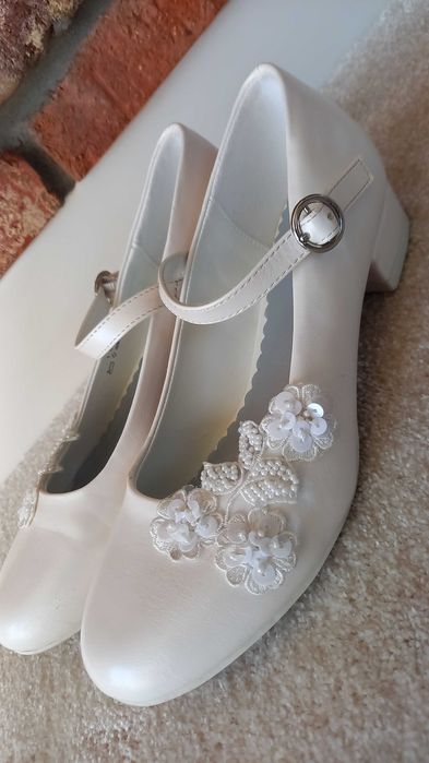 Buty komunijne komunia 33 dziewczynka pantofle
