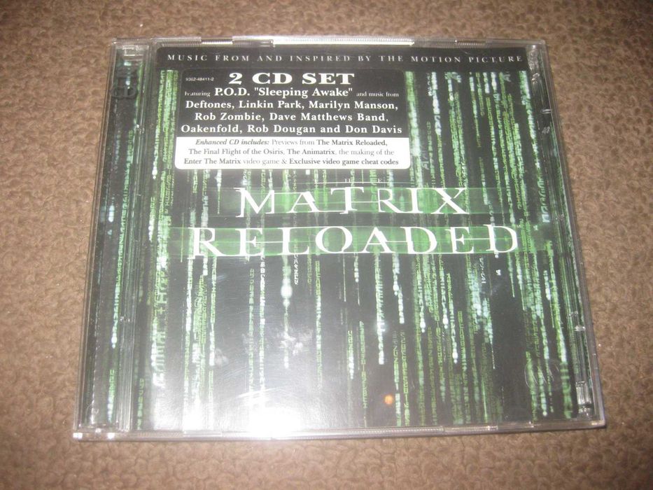 CD Duplo da Banda Sonora (OST) do filme "The Matrix Reloaded"