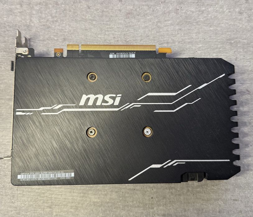 НЕ Рабочая MSI GTX 1660 Super 6gb Ventus