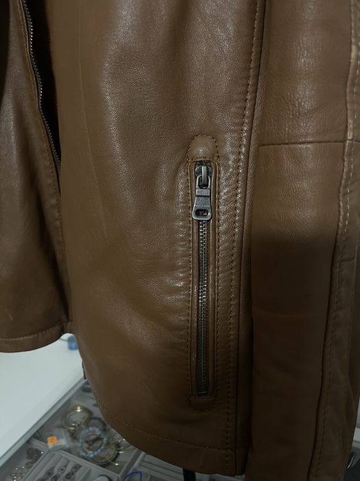 Kurtka skorzana meska naturalna Ross&Cole L/XL