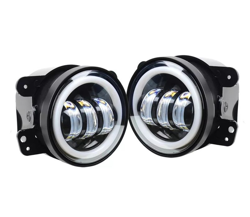 Фара Противотуманные LED с ДХО 4 дюйма  штатные ПТФ Renault Dacia Logan Nissan Ford 3.5 дюйма СТГ