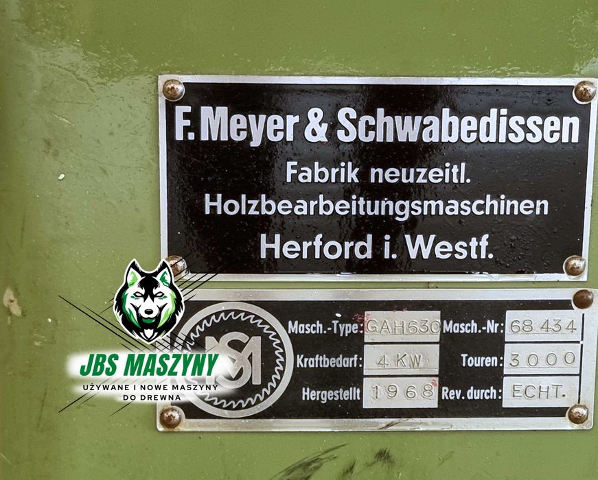 Wyrówniarka 640mm Niemiecka JBS MASZYNY